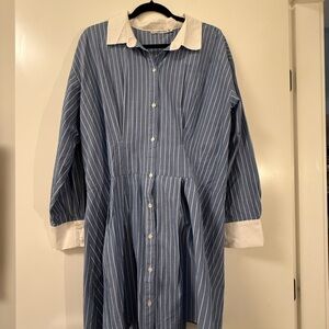 Abercrombie & Fitch Blue and White Striped Dress